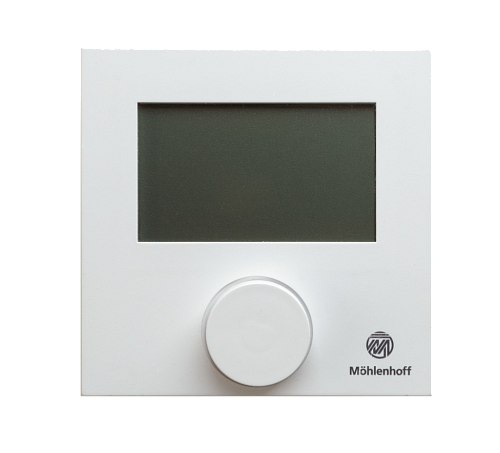 Термостат c ЖК экраном, тип Контроль, цвет рамки белый, 230В